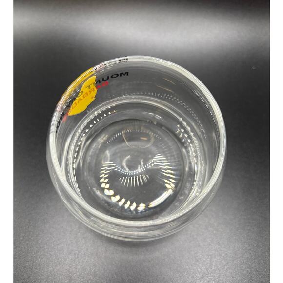 Vintage Mount Gay Rum No Spill Wobbly Bottom Glass Refined Eclipse Barbados - Picture 3 of 4